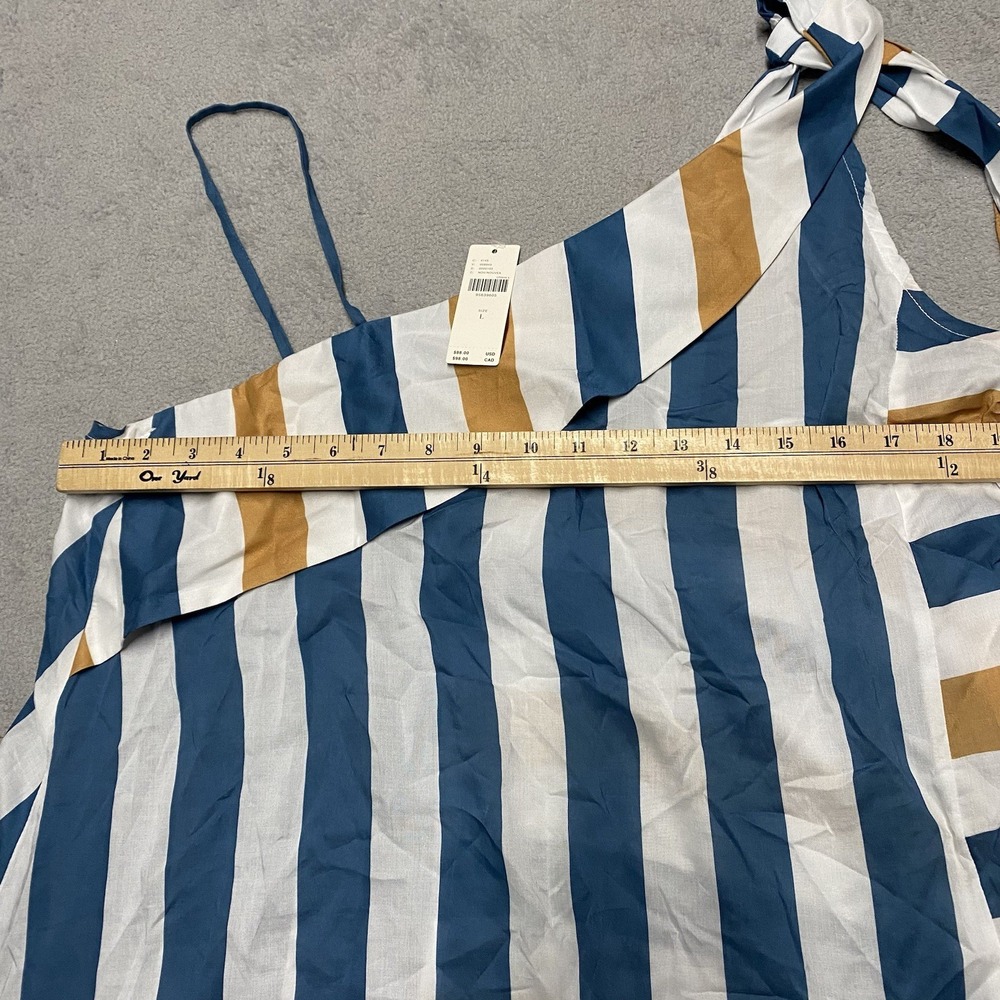 Anthropologie Splice Dress Large Striped Asymmetrical Mini Striped NEW - Picture 6 of 9